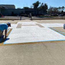 Clean and Paint Life Flight Heli-Pad at Hospital in Palatka, FL 2