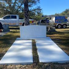 Cemetery Headstone Cleaning 2